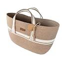All the Cultures Fabricating India Handmade Small Dry grass Natural Cane Chic Dry Grass bag/handbag from Manipur/carry tote bag Sling Bags/Tote (Large, BG-6)