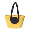 All the Cultures Fabricating India Handmade Small Dry grass Natural Cane Chic Dry Grass bag/handbag from Manipur/carry tote bag Sling Bags/Tote (Large, BG-8)