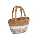 All the Cultures Fabricating India Handmade Small Dry grass Natural Cane Chic Dry Grass bag/handbag from Manipur/carry tote bag Sling Bags/Tote (Large, BG-3)