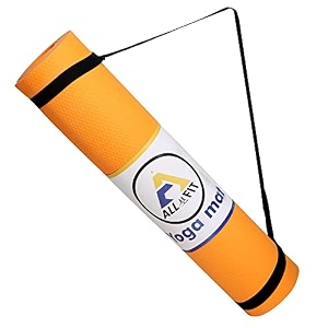 anti-skid yoga mat for gym workout and yoga exercise with carrying strap sweat absorbent eva yoga mat for sustainable 4 mm orange
