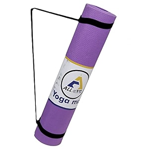 anti-skid yoga mat for gym workout and yoga exercise with carrying strap sweat absorbent eva yoga mat for sustainable 8 mm purple