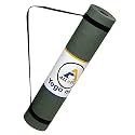 Anti-Skid Yoga Mat for Gym Workout and Yoga Exercise with Carrying Strap Sweat Absorbent EVA Yoga Mat for Sustainable (6 MM, Huntgreen)