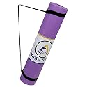 Anti-Skid Yoga Mat for Gym Workout and Yoga Exercise with Carrying Strap Sweat Absorbent EVA Yoga Mat for Sustainable (4 MM, Purple)