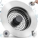 All Metal Sink Drain Strainer for Kitchen Sink, Universal Fit