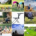 All-in-one Folding Table Chair,4 in 1 Reading Table and Portable Outdoor Military Stool for Camping, Home use Folding Stool Chair