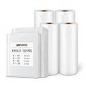 Food saver vacuum sealer bags rolls, Multiple Sizes, Box Storage,Less Waste