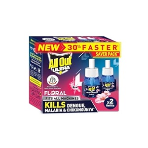 all out ultra mosquito repellant refill floral fragrance 2 units