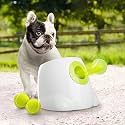 All for Paws Dog Automatic Ball Launcher for Small Dogs, Dog Tennis Ball Throwing Machine, 3 Balls Included