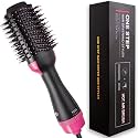 All-purpose 4-in-1 Styling Brush Styler, One-Step Hair Dryer and Volumiser, Negative Ion Hair Straightener Curler Brush for Any Hairstyle in a Variety of Colours