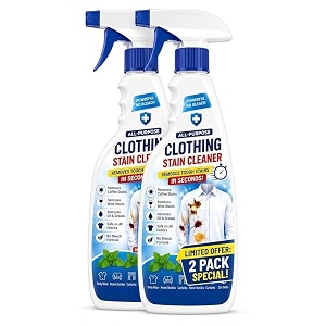 All-Purpose Clothing Stain Cleaner Spray No-Bleach Fabric