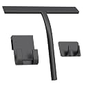 Silicone Shower Squeegee, Black, 9 inch