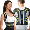 Rakiie All-round Back Belt Support for Women Men, Breathable Durable Lumbar Support Brace, Lightweight and Invisible Under Clothing, Back Support Brace for Scoliosis Hunchback, Size XL (Upper Waist: 47.2"-53.2")