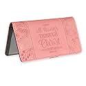 All Things Through Him Checkbook Cover - Philippians 4:12