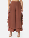 ALL WAYS YOU Flared Women Brown Trousers
