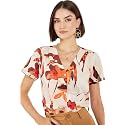 ALL YOURS Multicolor Printed Crepe Shirt Style Tops for Women|Tops for Women| Women Tops|Women Tops Western Latest| Crop Tops for Women Tops for Women|Tops for Girls|Crop Tops