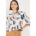ALL YOURS Women Women39s Blue Boxy Floral