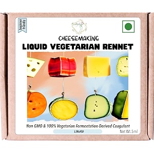 alla39s posh flavors cheesemaking liquid veg rennet  100 veg  make mozzarella amp burrata starting from 1 litre milk  3 drops per liter  5 ml plastic dropper bottle  lab tested 5ml