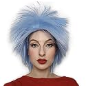 ALLAURA Blue Thing Wig Crazy Spiky Anime Hair Cosplay Wigs, Punk-Rocker Blue Spiky Wigs – Rick Sanchez-Wig – Fits All