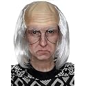 ALLAURA - Old Man Costume Albert BaldWig - White Balding Cap Wigs Franklin Albert - OldBald Riff Raff Wig Old Man Wig