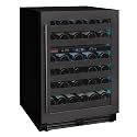 Allavino 50 Bottle Dual Zone Right Hinge Black Stainless Steel Wine Refrigerator BDW5034D-2BSR