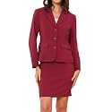 Allegra K Women 2 Piece Skirt Set Suit Business Blazer and Pencil Skirt