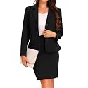 Allegra K Women 2 Piece Skirt Set Suit Business Blazer and Pencil Skirt
