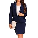 Allegra K Women 2 Piece Skirt Set Suit Business Blazer and Pencil Skirt