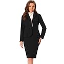 Allegra K Women 2 Piece Suit Skirt Sets Business Casual Outfits