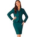 Allegra K Women 2 Piece Suit Skirt Sets Business Casual Outfits