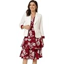 Allegra K Women's Suits 2 Piece Dress Set Business Casual Suit Dresses