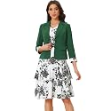 Allegra K Women's Suits 2 Piece Dress Set Business Casual Suit Dresses