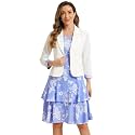 Allegra K Women's Suits 2 Piece Dress Set Business Casual Suit Dresses