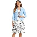 Allegra K Women's Suits 2 Piece Dress Set Business Casual Suit Dresses