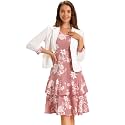 Allegra K Women's Suits 2 Piece Dress Set Business Casual Suit Dresses