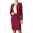 Allegra K Women Business Skirt Suit Set Office Work Blazer Pencil Skirt