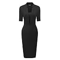 Allegra K Work Dresses for Women39s Short