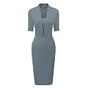 Allegra K Work Dresses for Women39s Short
