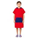 ALLEN &amp; MATE Kids Hooded Towel Poncho, 100% Cotton Swim Cover-Up, 6-13 Yrs