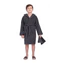 ALLEN &amp; MATE Kids Terry Cloth Bathrobe, Hooded Towel Robe, Ages 6-15 Years