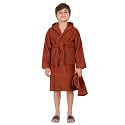 ALLEN &amp; MATE Kids Terry Cloth Bathrobe, Hooded Towel Robe, Ages 6-15 Years