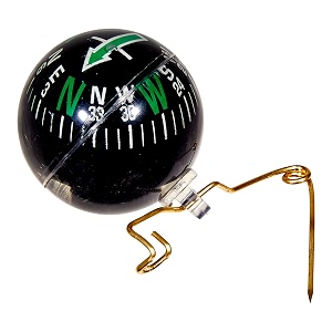 allen company liquid filled pin-on-ball compass