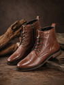 Allen Cooper Classic Crumbled Leather Durable Boots
