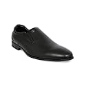 Allen Cooper Mens Black Genuine Leather Loafers