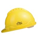 Allen Cooper Safety Helmet SH-702, Shell with Ventilation, Plastic Cradle with Manually Adjustable Headband - Yellow