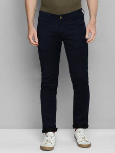 Allen Cooper Slim Men Dark Blue Jeans