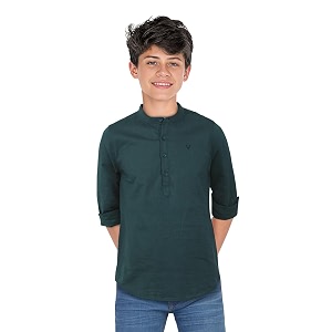 Allen Solly Boys Solid Cotton Kurta