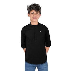 Allen Solly Boys Solid Cotton Kurta