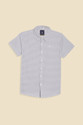 Allen Solly Boys Checkered Casual Grey Shirt