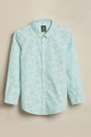 Allen Solly Boys Printed Casual Light Blue