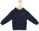 Allen Solly Boys Full Sleeve Solid Hooded Sweatshirt